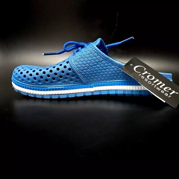 Cromer Resortwear Clogs Blue and White Girls Size 4/5 NWT - Picture 8 of 12